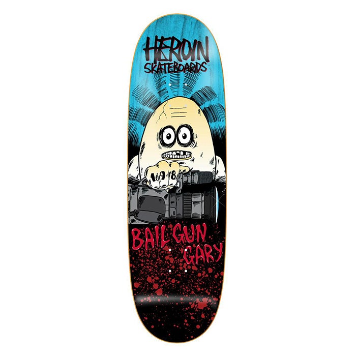 Heroin Skateboards - Bail Gun Gary Symmetrical Egg 9.75