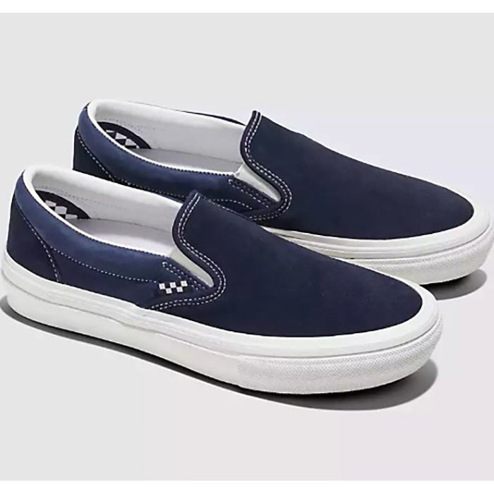 Navy blue vans slip ons best sale